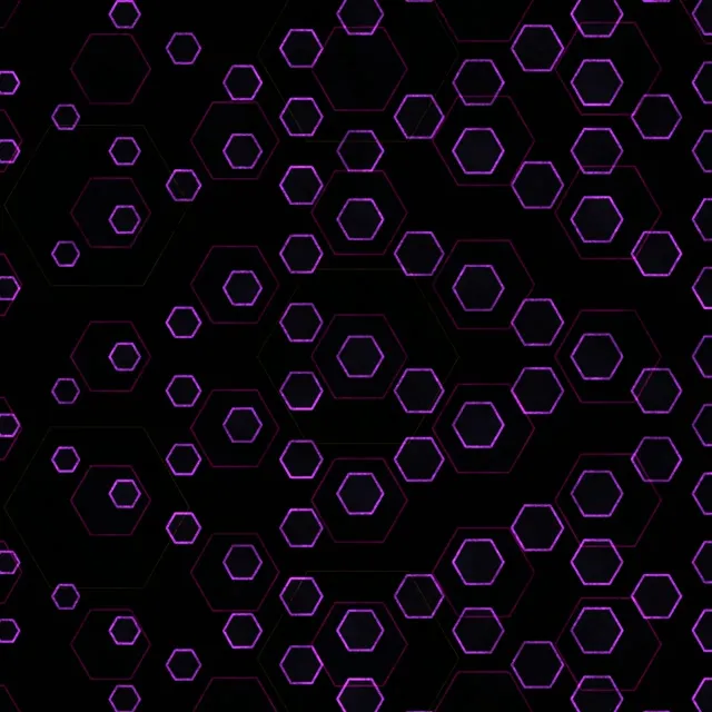 1:1 Square 60fps Purple Hexagon Screensaver Background for Edits