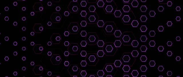 2.39:1 Cinemascope 60fps Hexagon Motion VJ Screensaver Neon