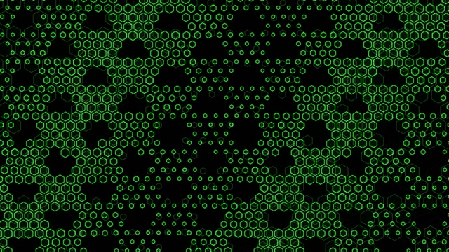 4K UHD 60FPS Green Hexagon Screensaver | VJ Loop Motion Background