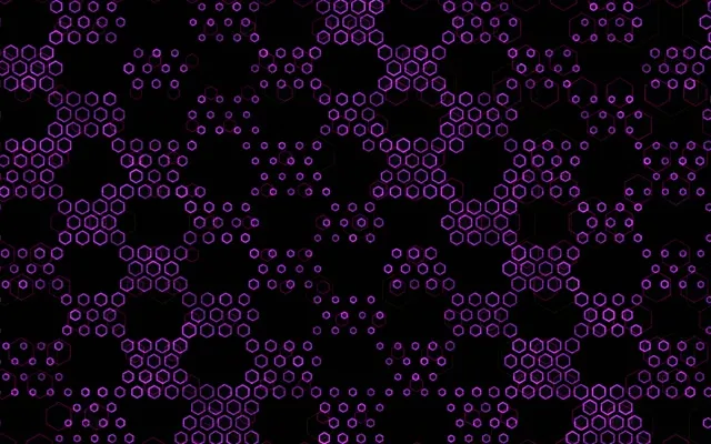 16:10 MacBook 60fps Screensaver Neon Tunnel VJ Animation Purple Hex Glow