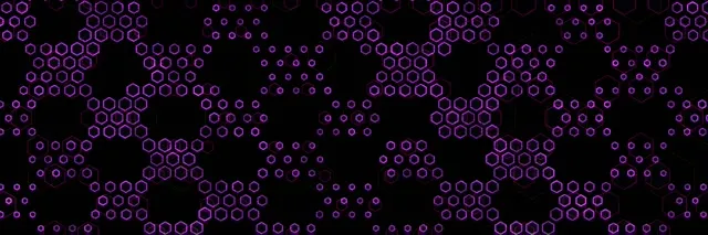 3:1 Triple Wide 60fps Screensaver Neon Tunnel Background Edit Purple Hexagons