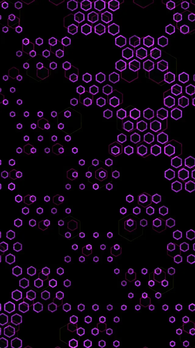 9:16 Reels 60fps Screensaver Neon Tunnel Motion Background Purple Geometric