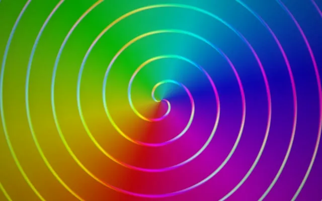 16:10 MacBook 60fps Spiral Vortex Neon Screensaver - Motion Background