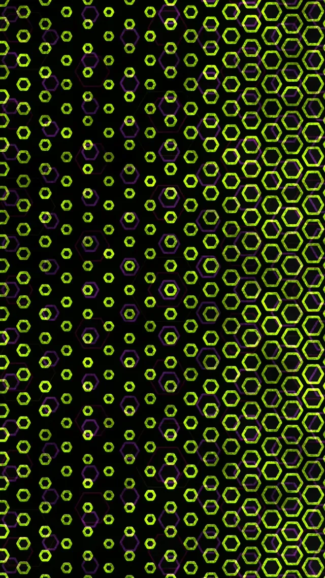 9:16 Reels 60fps Screensaver Neon Tunnel VJ Animation Bright Yellow Geometry