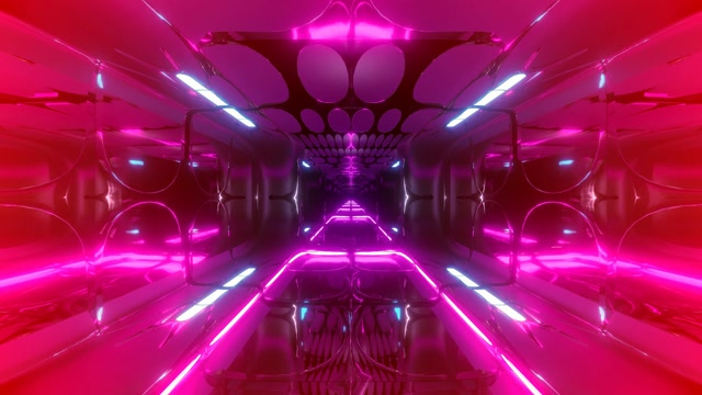 Neon Tunnel 4K 60fps | Pink Magenta VJ Loop Screensaver