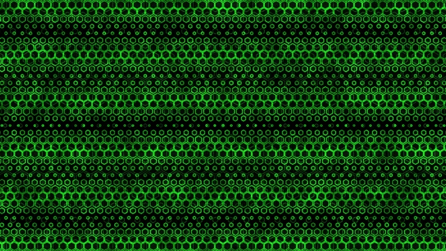 10 hours 4K UHD 60fps Screensaver Neon Tunnel VJ Loop Green Hexagon