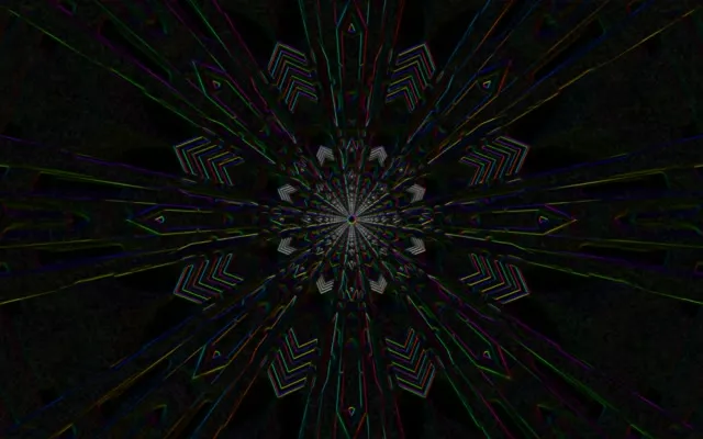 Neon Tunnel Kaleidoscope | 16:10 Macbook 60fps VJ Loop Screensaver
