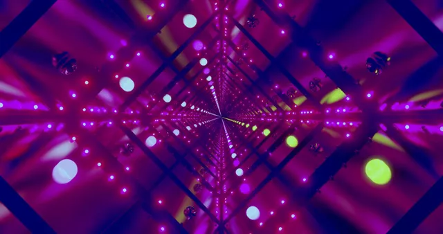 4K UHD 60fps Neon Tunnel Screensaver Windows 10 - VJ Loop Visual Background for Edits