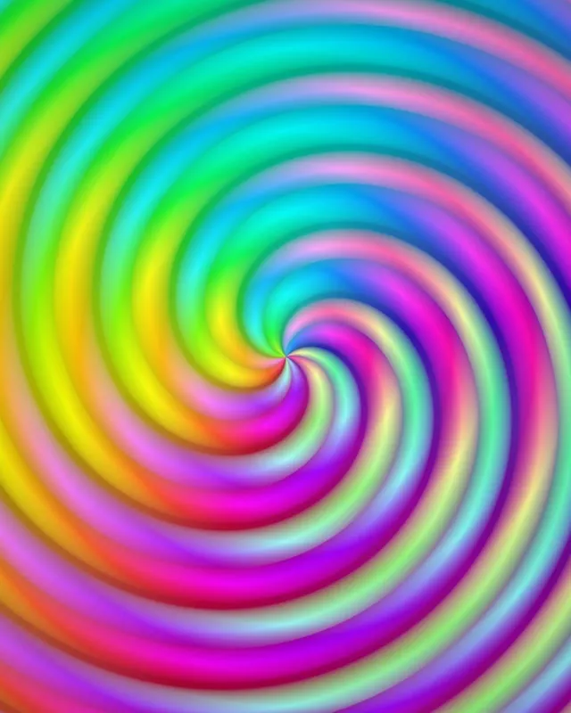4:5 Instagram 60fps Screensaver Neon Tunnel Colorful Spiral VJ Animation