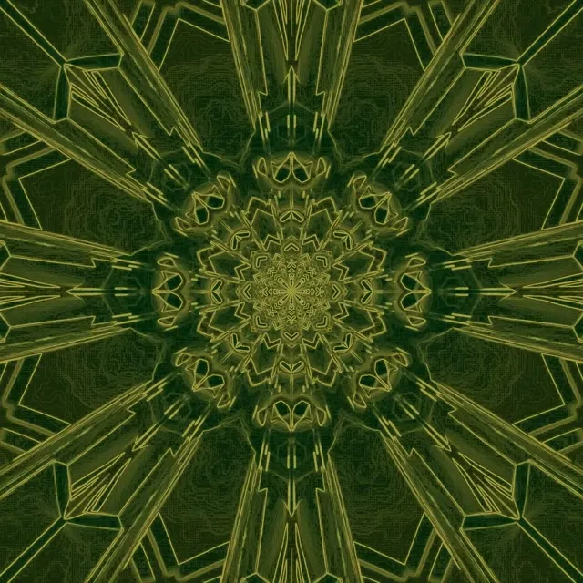 Green Mandala | Hypnotic Symmetry 60fps