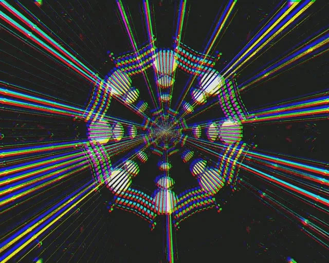 Neon Tunnel 5:4 industrial 60fps Screensaver VJ Loop PC Laptop