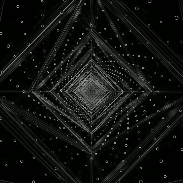 Dark Neon Tunnel screensaver 1:1 square 60fps Vj loop screensaver windows 11