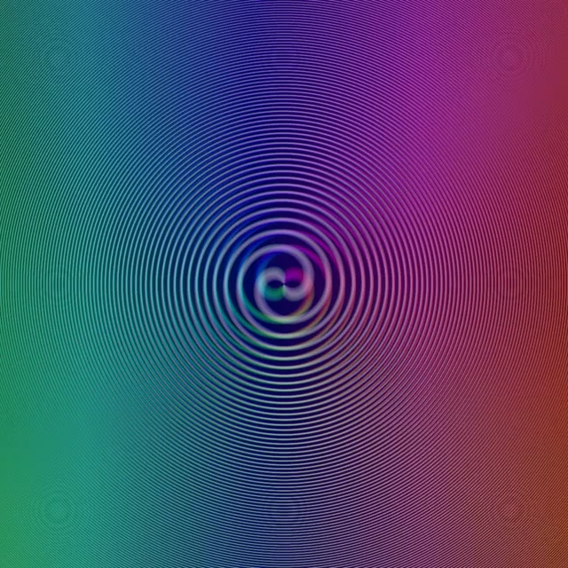 1:1 Square 60fps Screensaver Neon Tunnel Live Wallpaper Trippy Spiral Pattern
