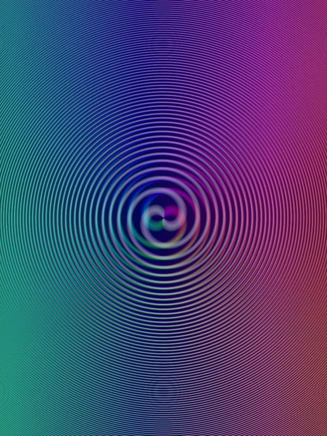 3:4 iPad Portrait 60fps Screensaver Neon Tunnel Live Wallpaper Rainbow Vortex