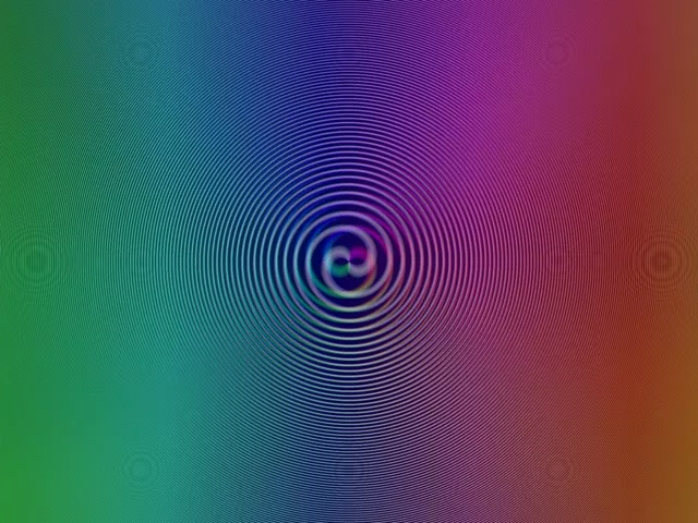 4:3 Classic 60fps Screensaver Neon Tunnel Motion Background Retro Neon Circles