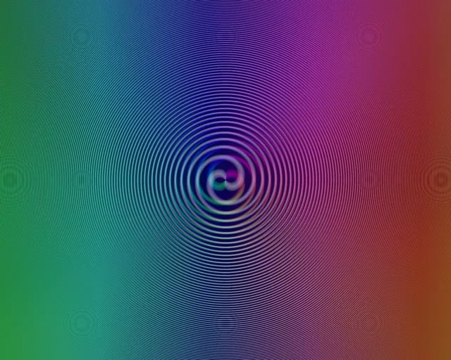 5:4 Industrial 60fps Screensaver Neon Tunnel VJ Loop Neon Concentric Circles