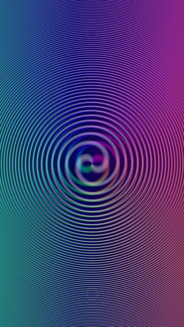 9:16 Reels 60fps Screensaver Neon Tunnel Motion Background Rainbow Ripple Effect
