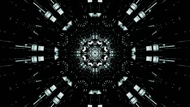 White Neon Tunnel VJ Loop | 4K 60fps Screensaver | Digital Abstract