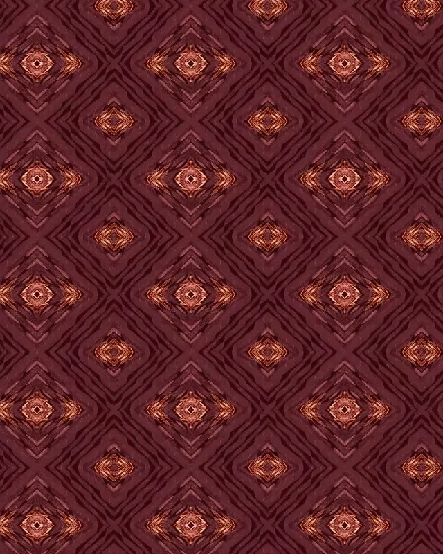 Red Diamond Pattern VJ Loop | Portrait 60fps Geometric Screensaver