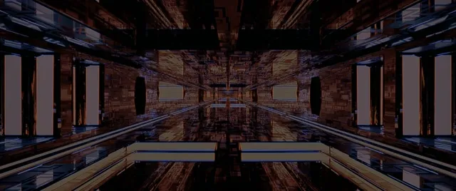 Neon tunnel pulsating vortex 2.39:1 cinemascope 60fps screensaver loop