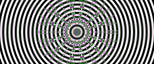 2.39:1 cinemascope neon tunnel 60fps screensaver vj loop green pink hypnotic