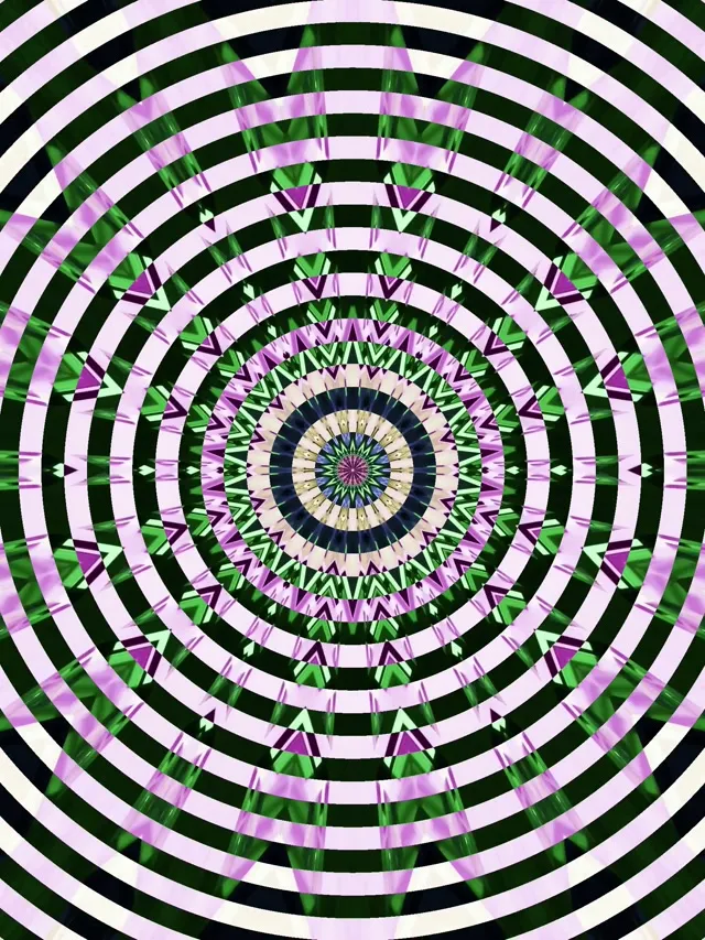 3:4 ipad portrait neon tunnel 60fps screensaver live wallpaper pink mandala