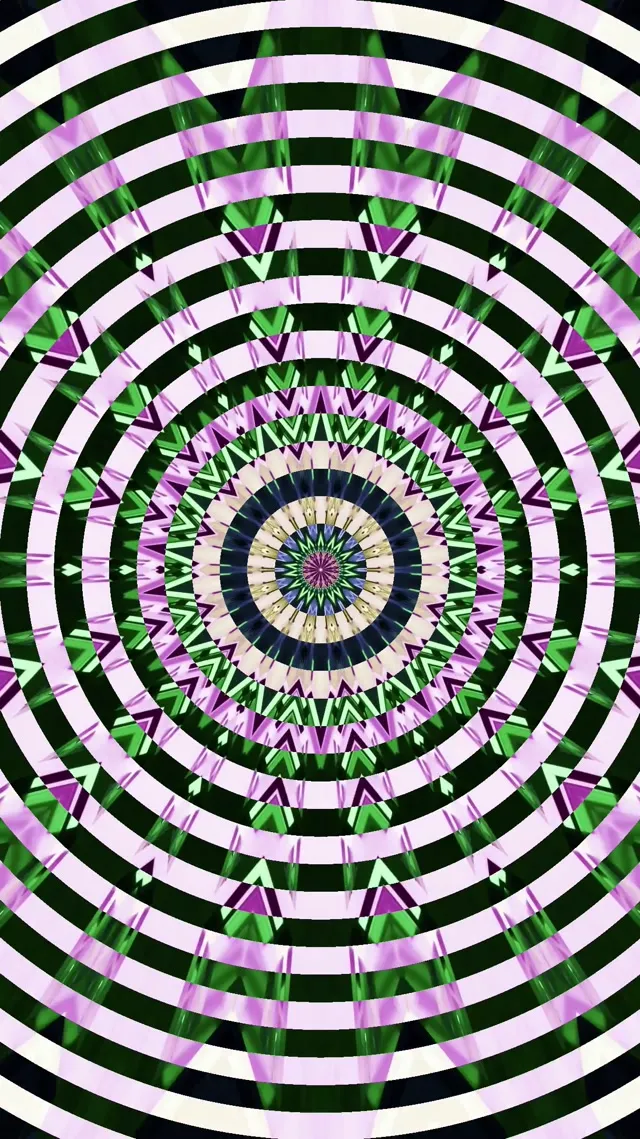 9:16 reels neon tunnel 60fps screensaver motion background pink kaleidoscope