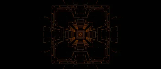 Black White Geometric Tunnel 60fps | Linear Architecture Ultrawide VJ