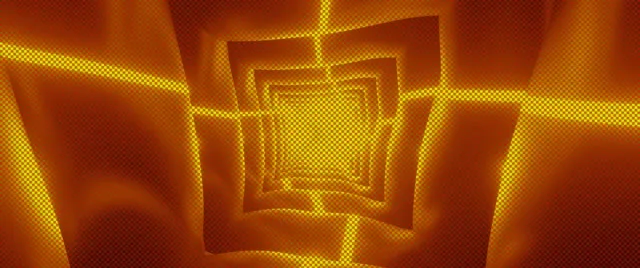 Golden Neon Tunnel VJ Loop Cinema 60fps | Hypnotic Screensaver