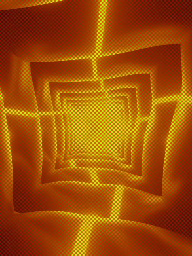 Golden Neon Tunnel VJ Loop Tall 60fps | Hypnotic Screensaver