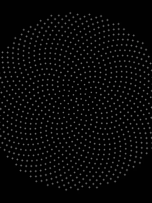 3:4 iPad Portrait 60fps White Cross Pattern Screensaver VJ Animation