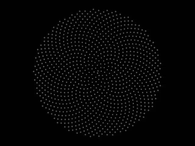 4:3 Classic 60fps Glowing Cross Spiral Screensaver Live Wallpaper