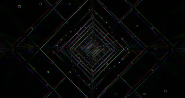 Neon Tunnel Animation 4K UHD 60fps Screensaver VJ Footage Windows