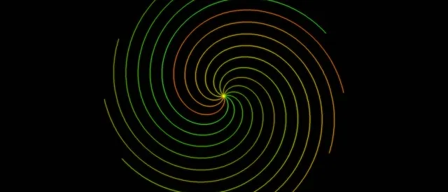 21:9 Ultrawide Neon Spiral 60fps Screensaver Motion Background