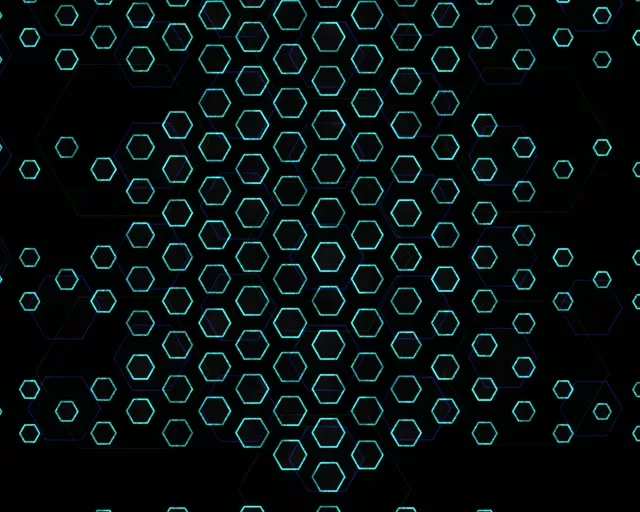 5:4 Industrial 60fps screensaver neon tunnel live wallpaper hexagon shapes