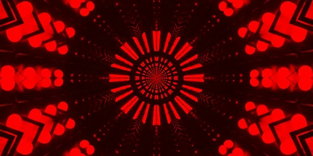 neon tunnel 2:1 univisium 60fps screensaver red diamond vj loop