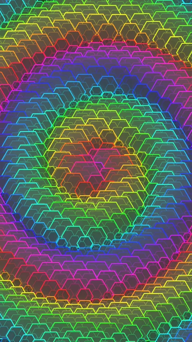 9:16 Reels 60fps Emerald Gold Fractal Pulsing VJ Animation Screensaver