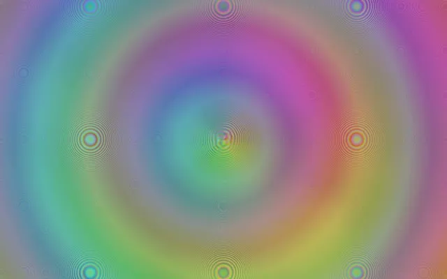 16:10 MacBook 60FPS Kaleidoscope Screensaver | VJ Loop Neon Circles