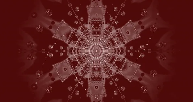 4K UHD 60FPS Red Neon Tunnel Screensaver VJ Loop