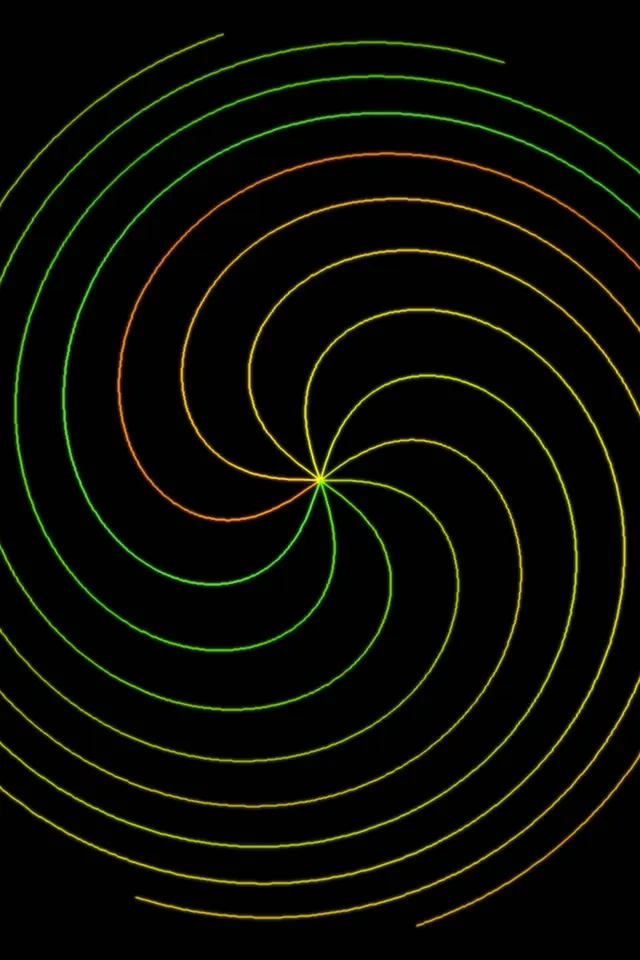 2:3 Photo Portrait | 60fps Colorful Spiral Screensaver | VJ Loop