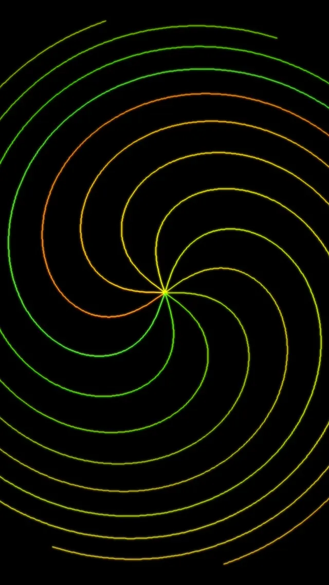 9:16 Reels | 60fps Hypnotic Spiral Screensaver | VJ Loop Neon