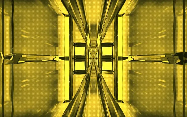 Yellow Neon Tunnel 16:10 MacBook 60fps Screensaver VJ Loop