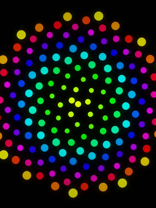3:4 iPad Portrait | 60fps Neon Hexagon Screensaver Motion BG