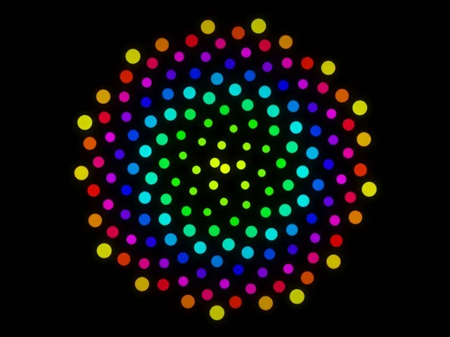 4:3 Classic | 60fps Neon Hexagon Screensaver VJ Animation RGB