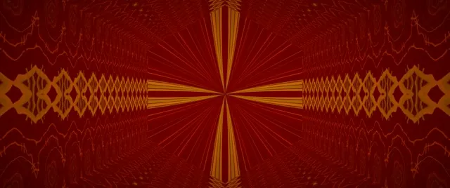 2.39:1 Cinematic 60fps Screensaver Neon Tunnel Chromatic Radiant Mesh Vj Footage