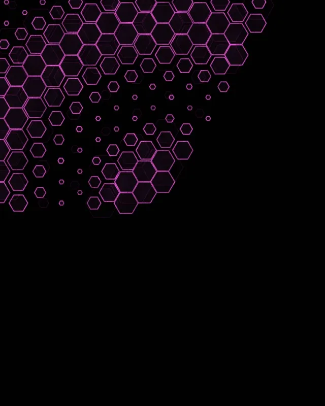 4:5 Instagram 60fps Screensaver Neon Tunnel VJ Loop Purple Hexagon Vertical