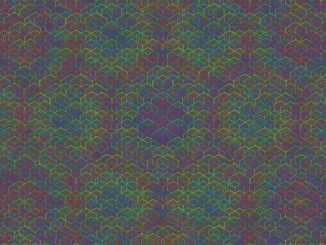 4:3 Classic 60fps Screensaver | Magenta Jade Fractal Hexagon Background Edit