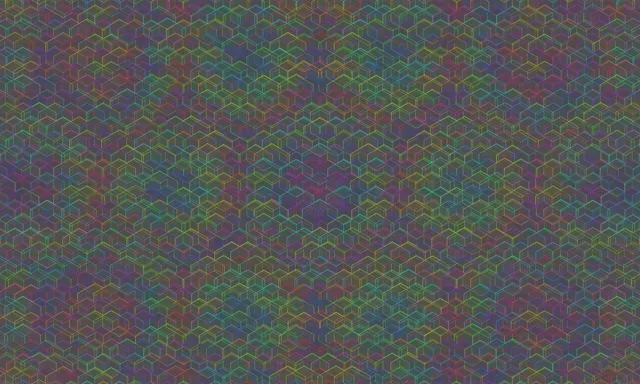 5:3 Wide 60fps Screensaver | Magenta Seafoam Flowing Cube Vj Loop