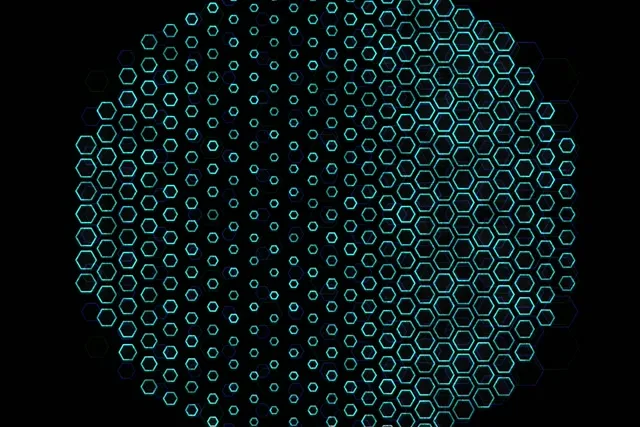 3:2 Surface 60fps Screensaver Neon Tunnel Live Wallpaper Turquoise Glowing Hexagons