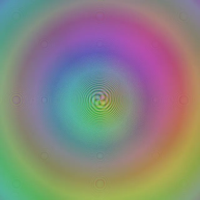 1:1 Square | 60fps Kaleidoscope Magenta Cyan Screensaver - Gold Live Wallpaper